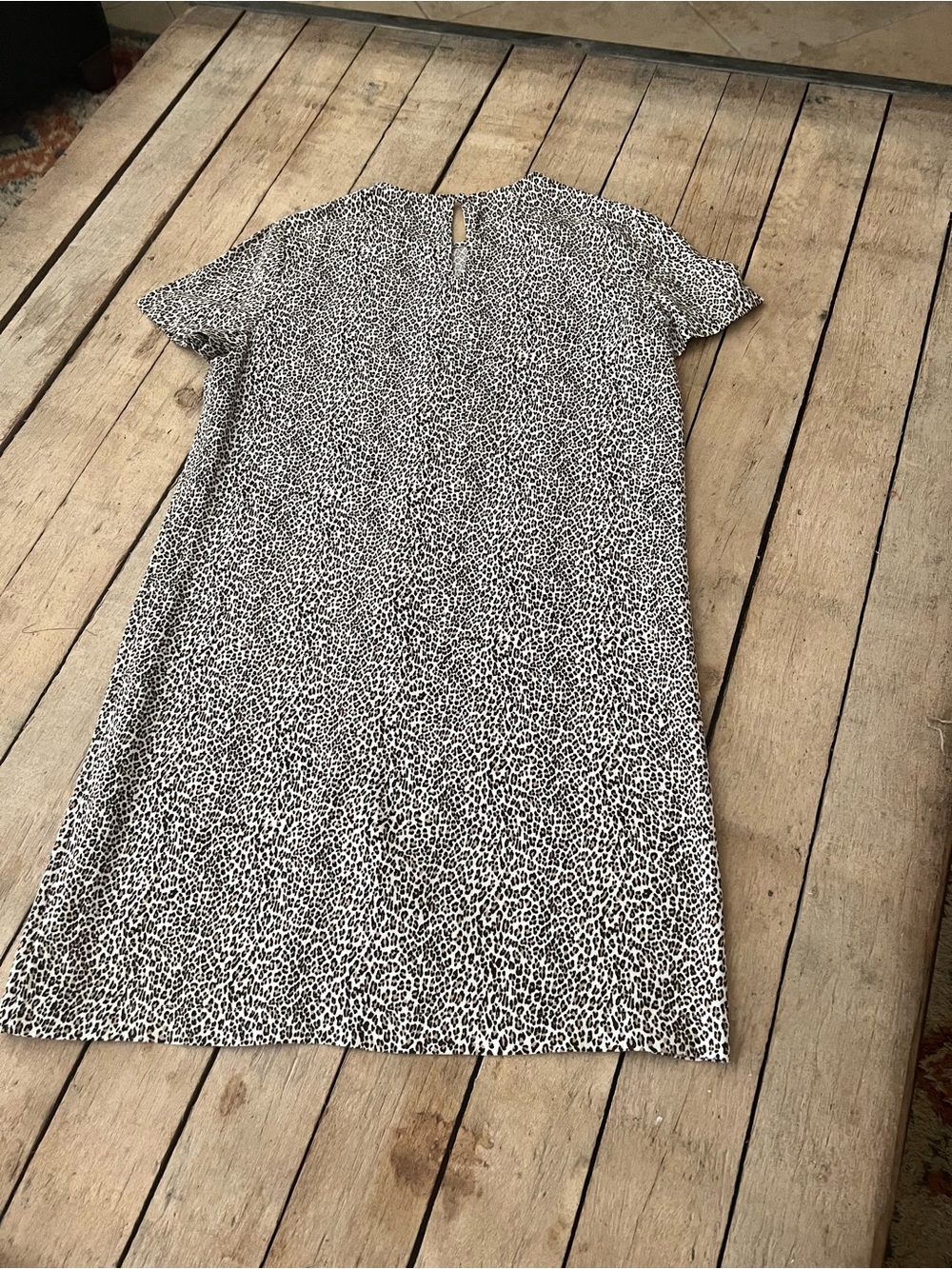 Jenni Kayne T-Shirt, Mini Shift Dress Leopard Print Viscose - Picture 3 of 6